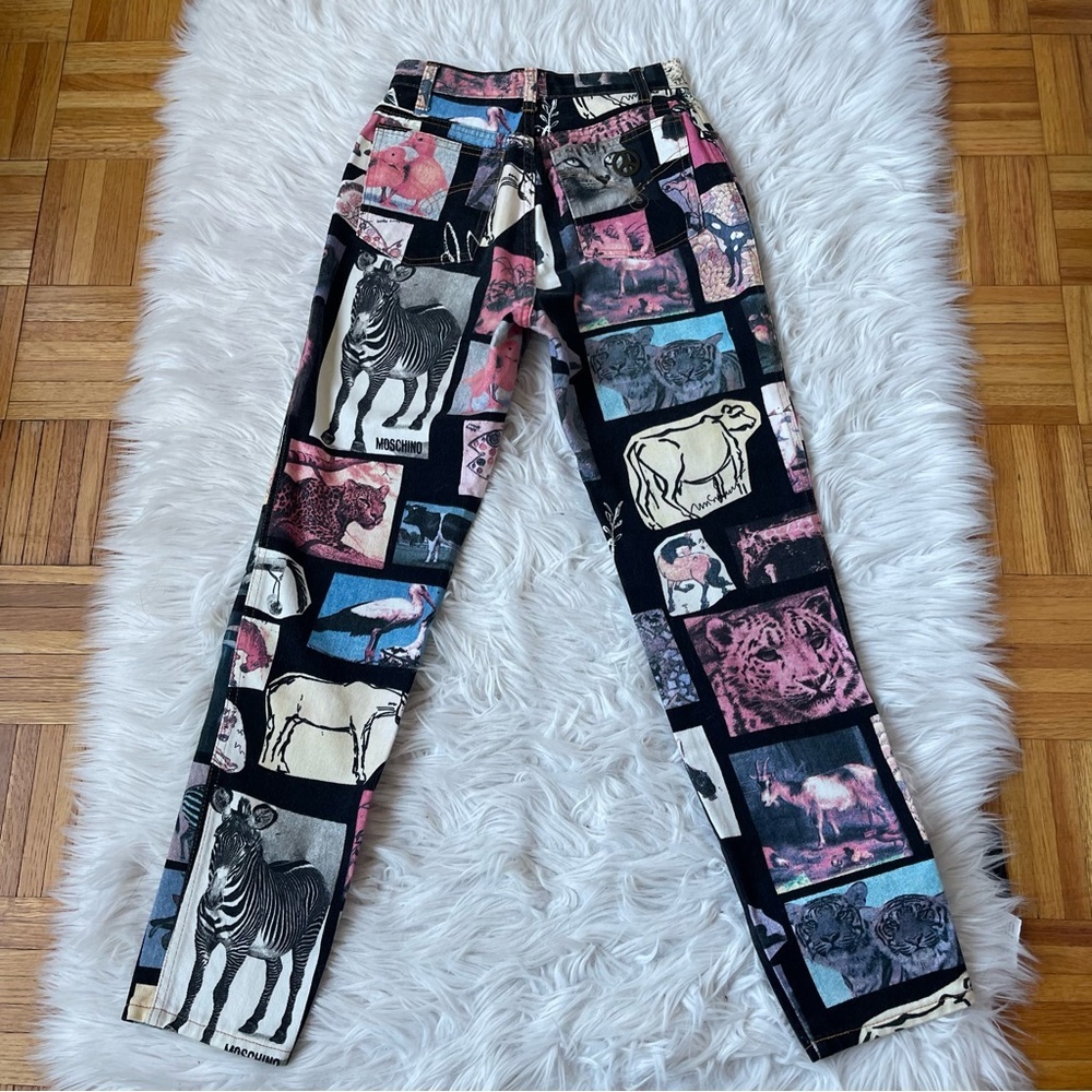 MOSCHINO Jeans Animal Print Pants “Rare” - Picture 3 of 15